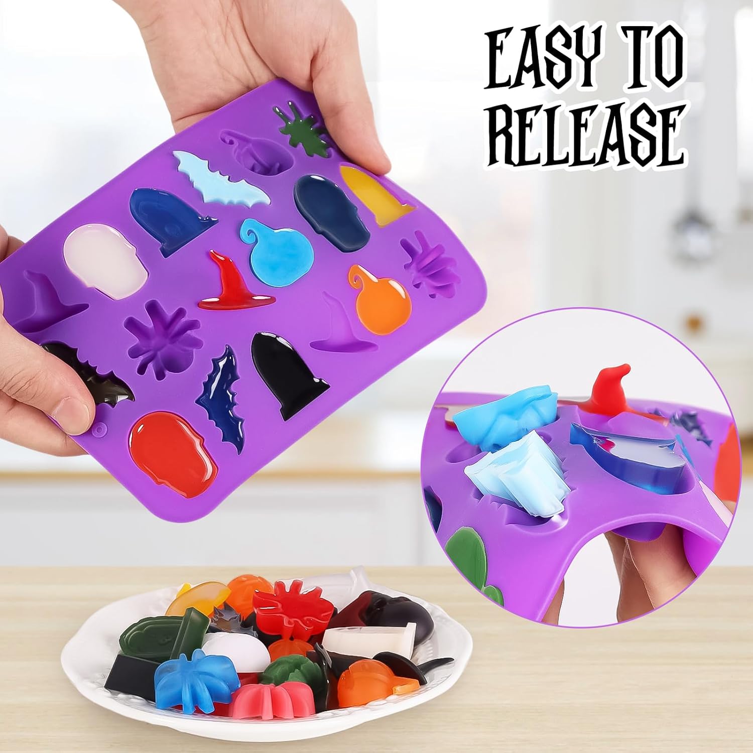 Gummy Candy - Силиконовая форма для шоколада на Хэллоуин,